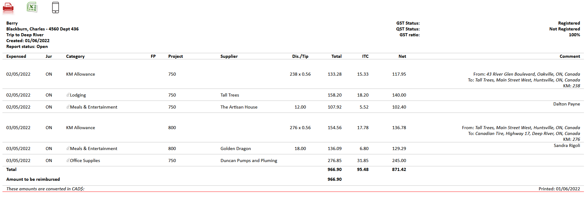 GST/HST & QST Parameters | Advataxes