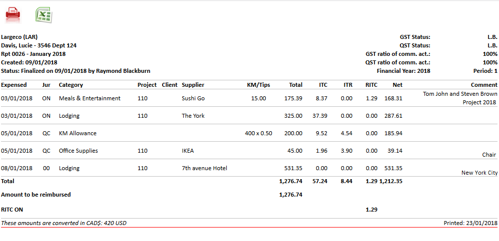 Tax Calculator For Travel Expenses